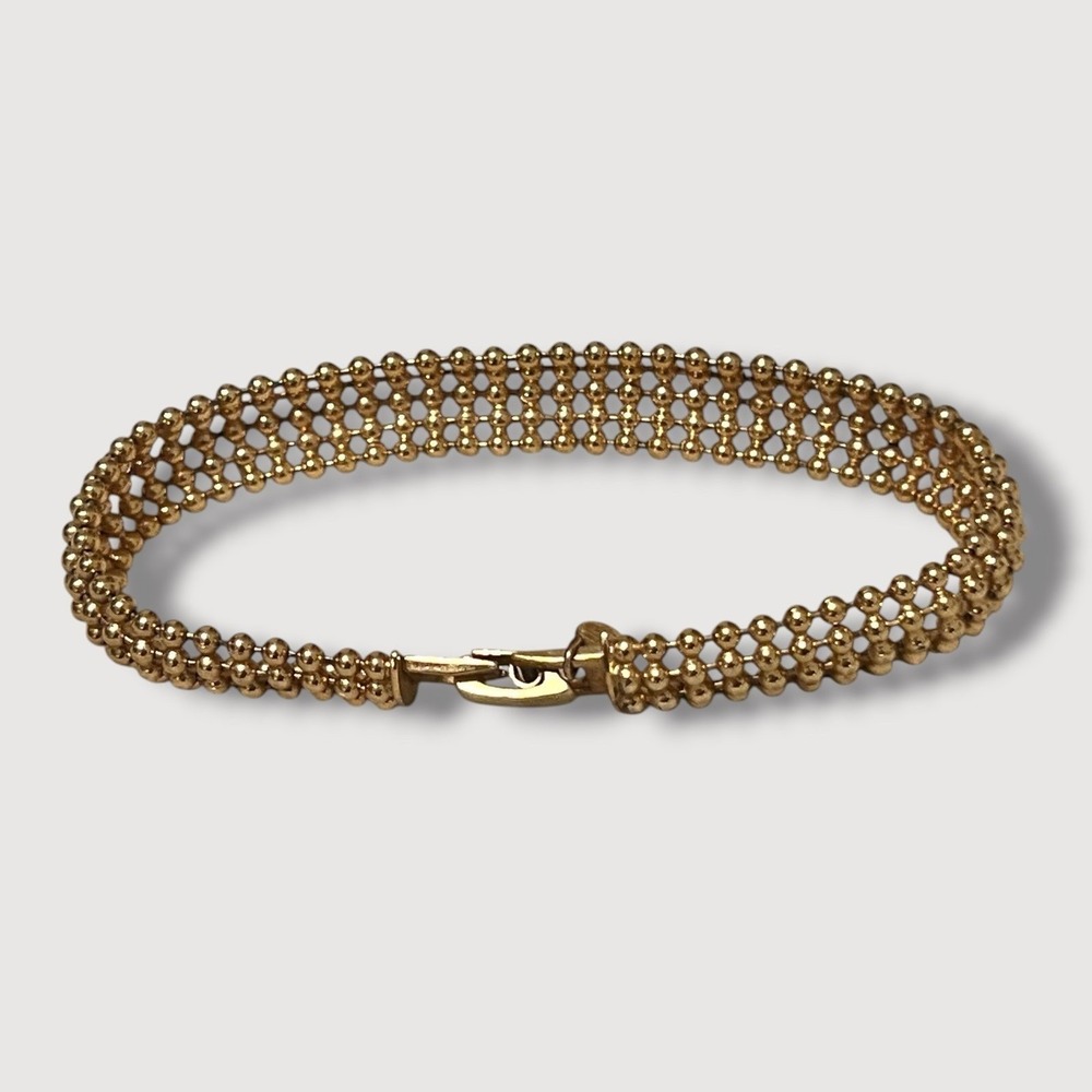 Premier Designs Gold Tone‎ Panther Link Chain Bracelet Vintage Style 7 in